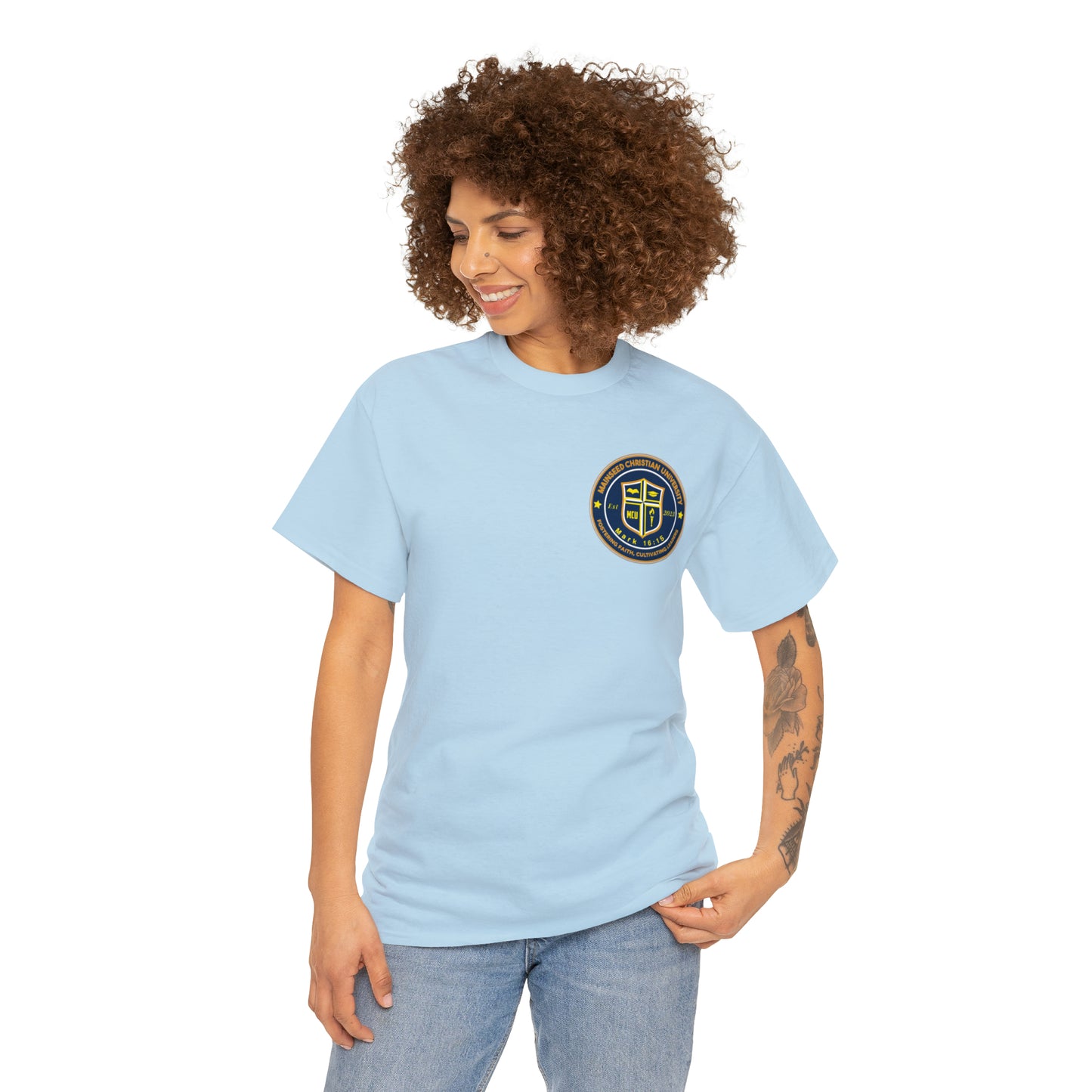 Mainseed Christian University Unisex Heavy Cotton Tee