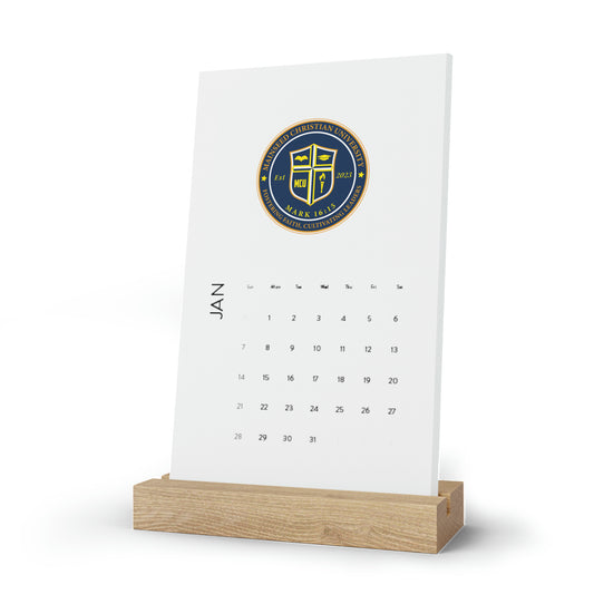 Mainseed Christian University Vertical Desk Calendar (2024)