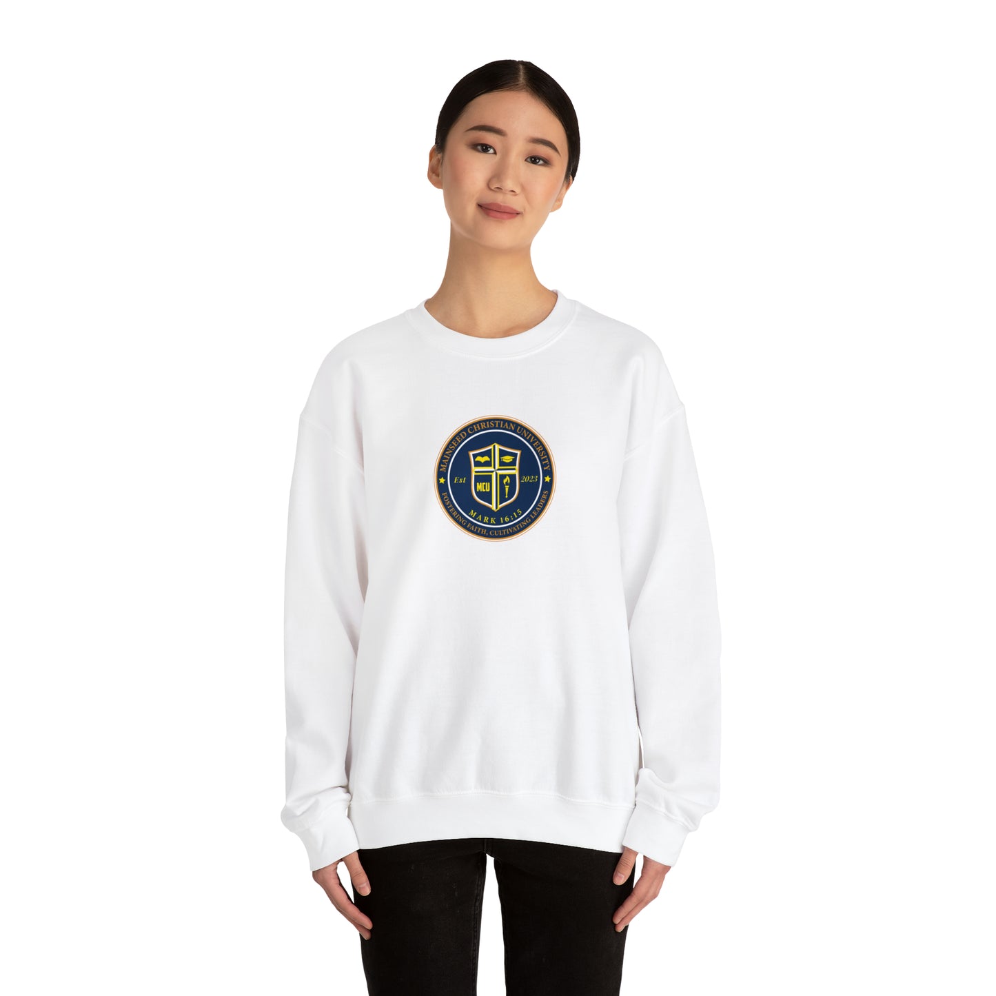 Mainseed Christian University Unisex Heavy Blend™ Crewneck Sweatshirt