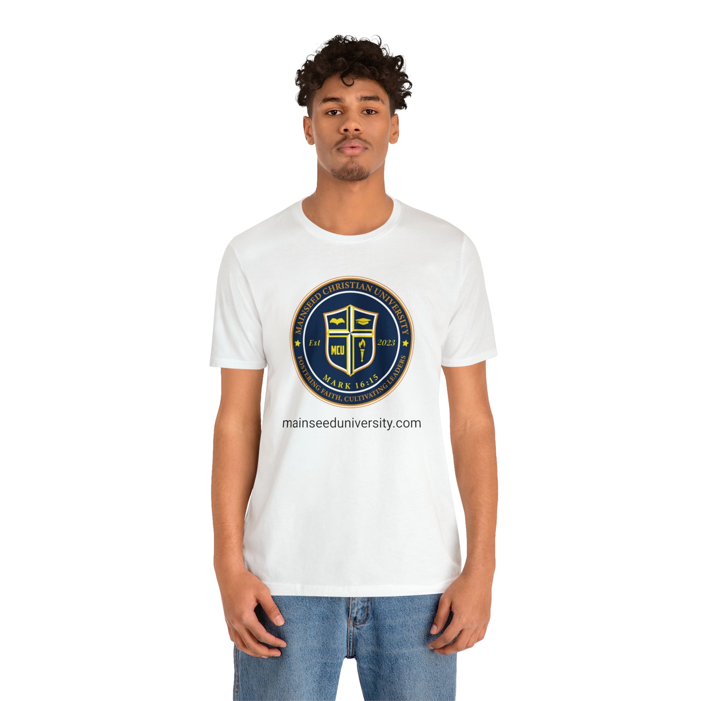 Mainseed Christian University Unisex Jersey Short Sleeve Tee