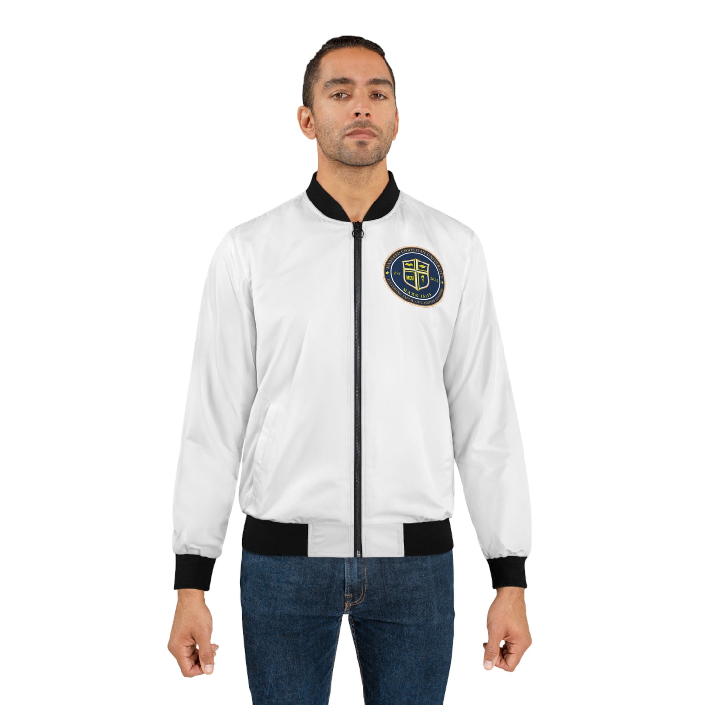 Mainseed Christian University Men's Bomber Jacket (AOP)