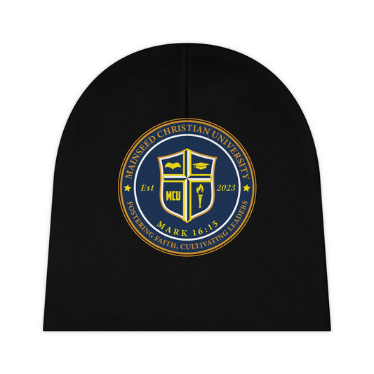 Mainseed Christian University Baby Beanie (AOP)