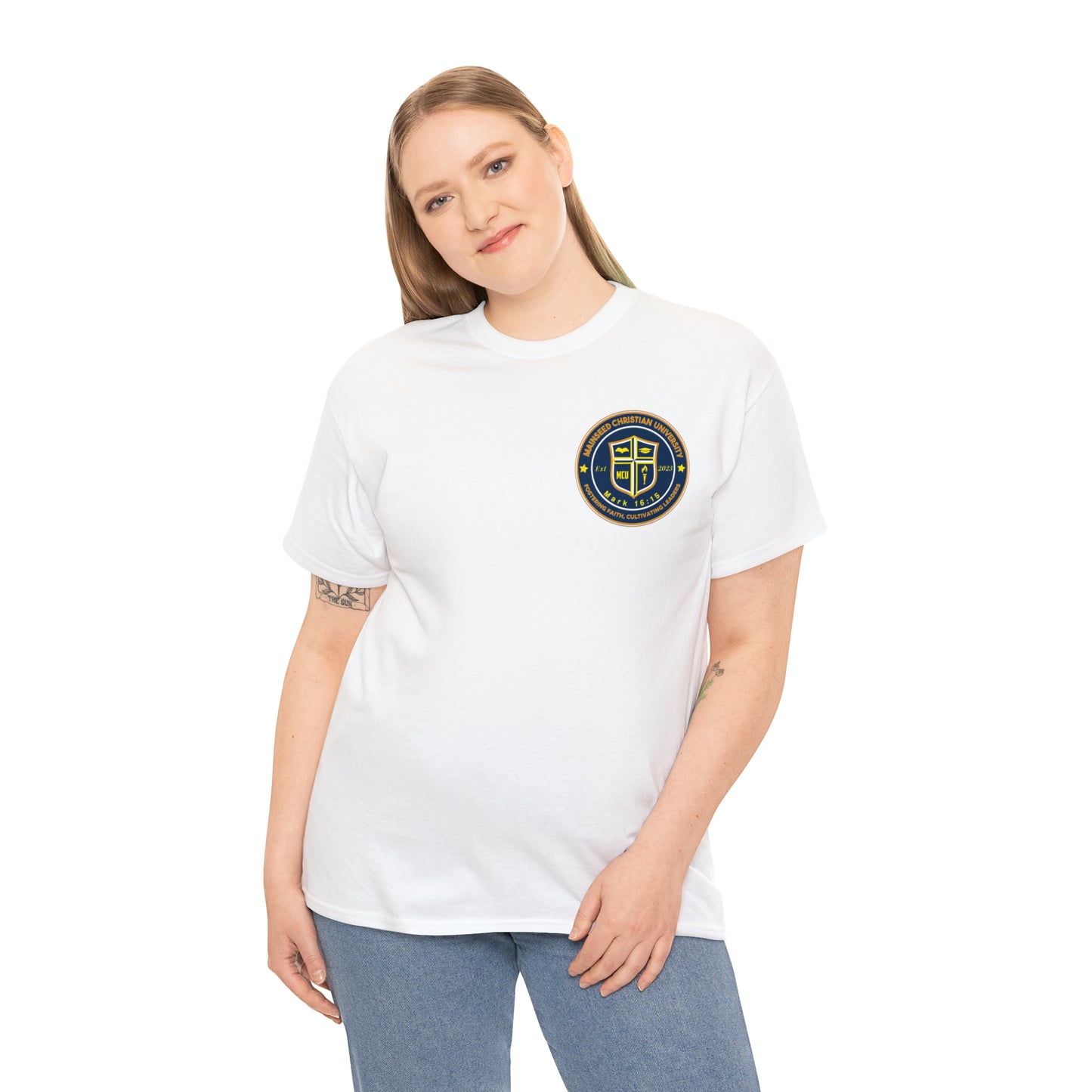 Mainseed Christian University Unisex Heavy Cotton Tee