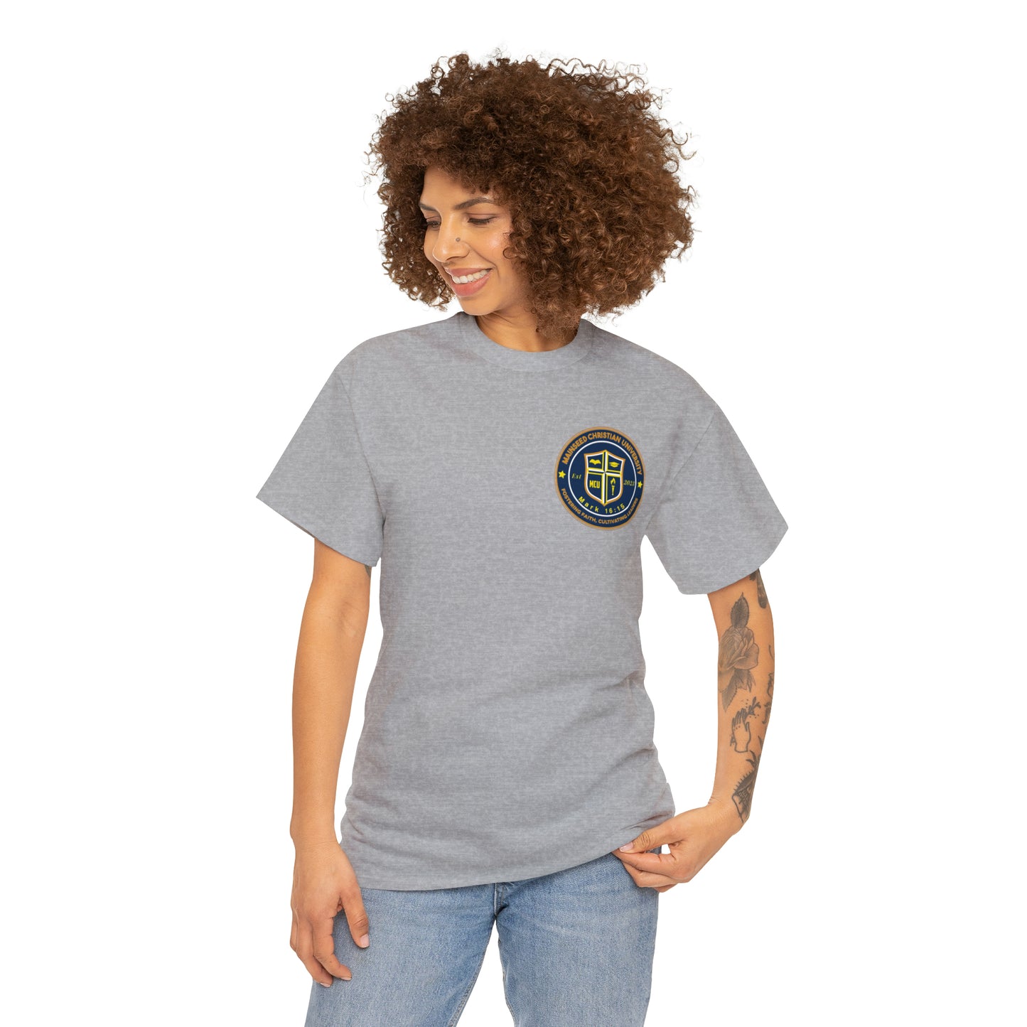 Mainseed Christian University Unisex Heavy Cotton Tee