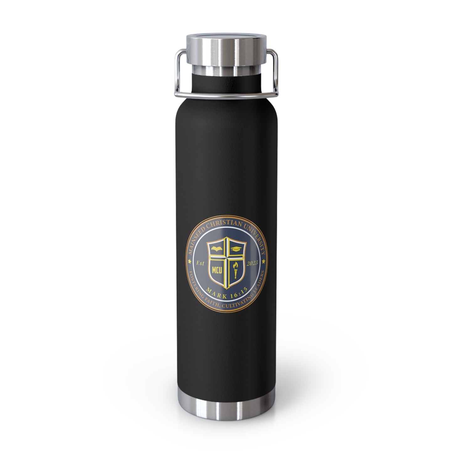 Mainseed Christian University Copper Vacuum Insulated Bottle, 22oz