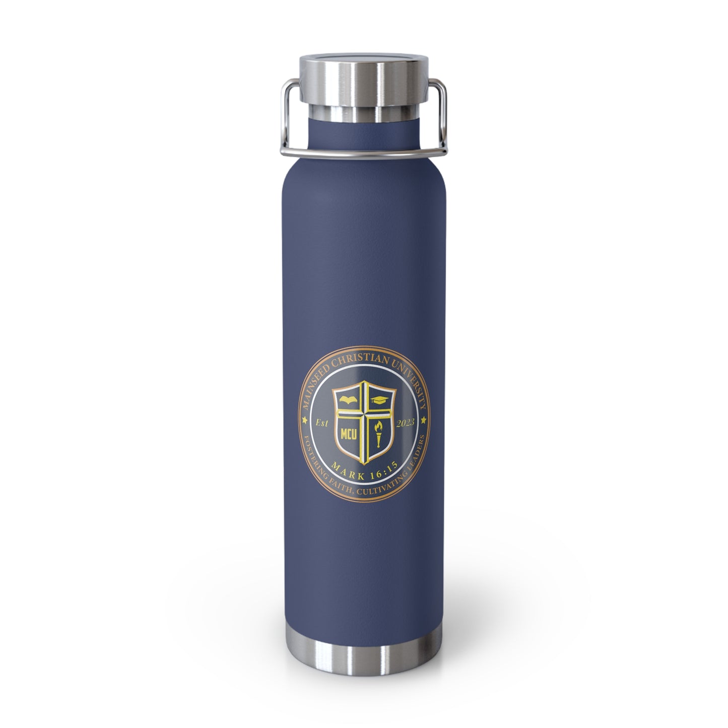 Mainseed Christian University Copper Vacuum Insulated Bottle, 22oz