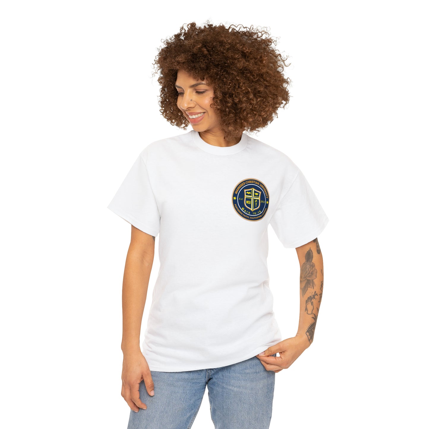 Mainseed Christian University Unisex Heavy Cotton Tee